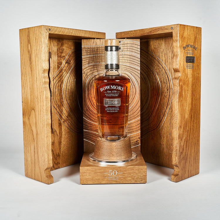 The Bowmore 50yo 1966 700ml 41.5%abv 1 of 74 bottles made.
