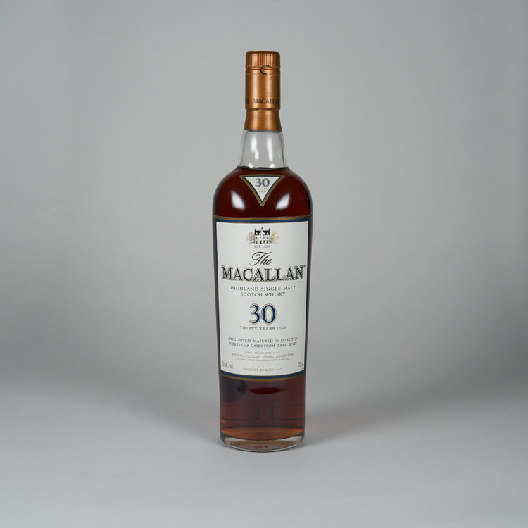 Macallan 30yo sherry oak blue carton box