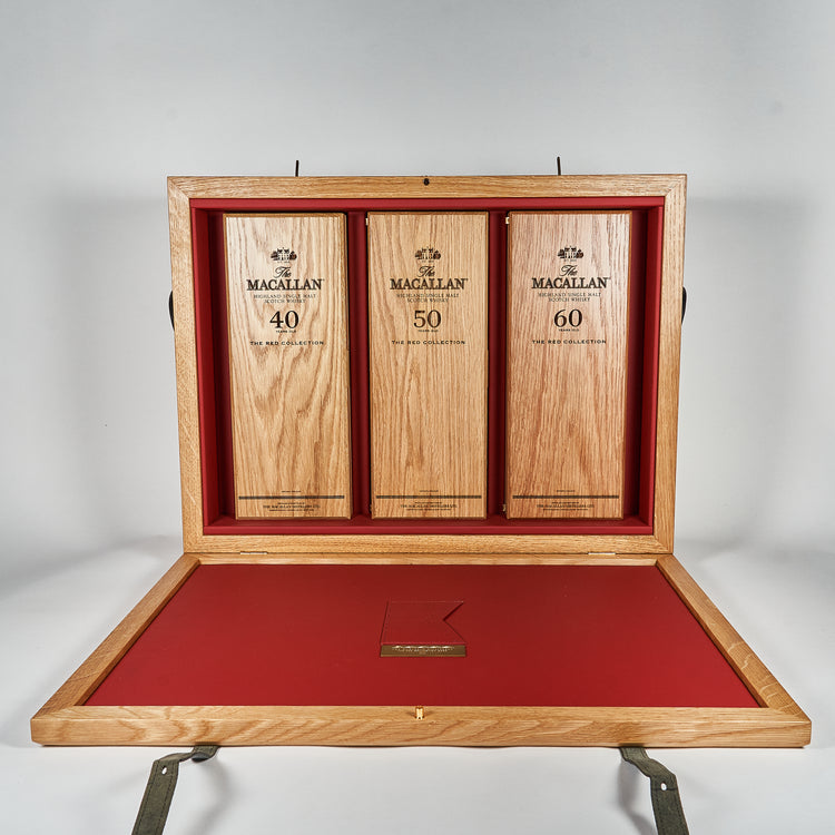 The Macallan Red Collection Trunk 40yo 50yo 60yo Limited Edition 3 x 700ml