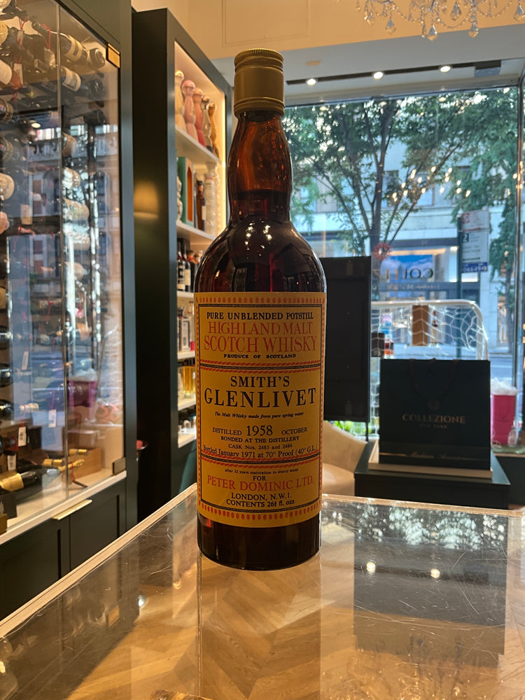 Smith’s Glenlivet 1958 bottled 1971 75cl 40%abv