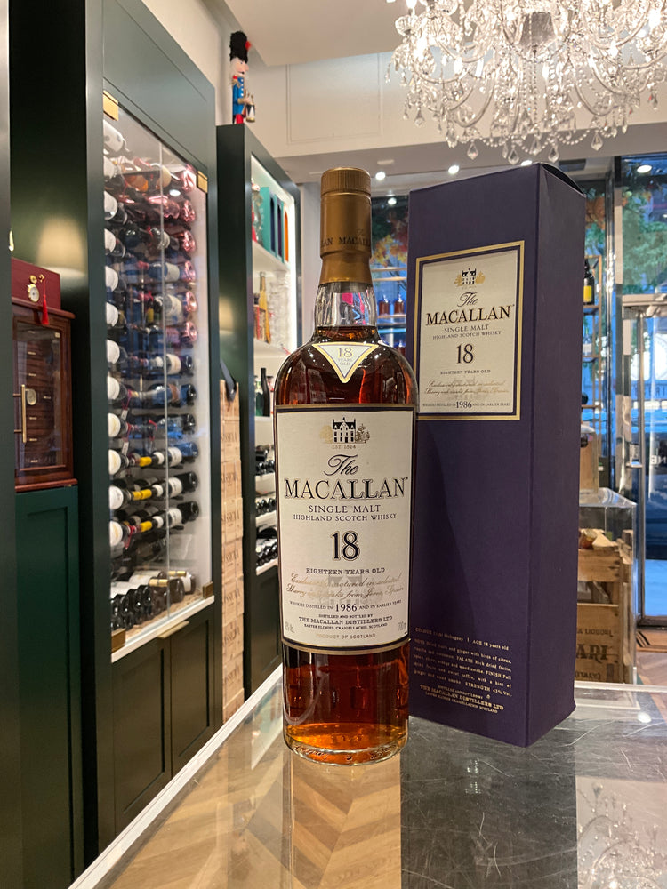 The Macallan 1986 18yo Sherry Oak 750ml 43%abv