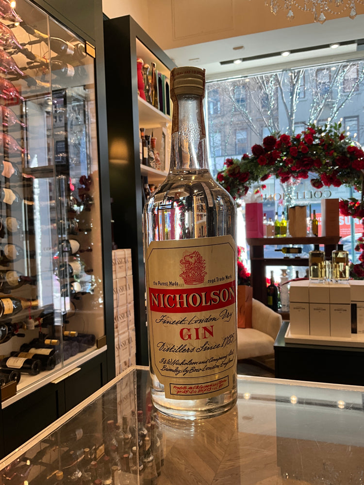 Nicholson London Dry Gin 1970s 97cl 45%abv