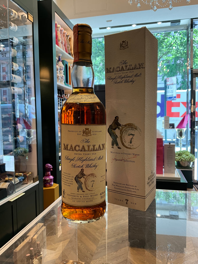 The Macallan 7yo 1990s Giovinetti 70cl 40%abv