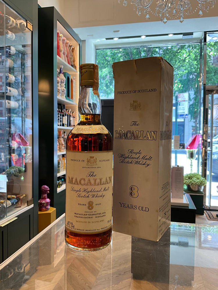 The Macallan 8yo 1980s Sherry Oak 75cl 43%abv F.lli Rinaldi Metal Screw Cap