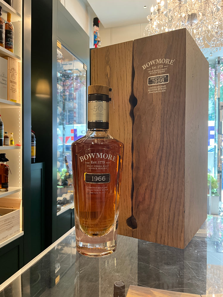 The Bowmore 50yo 1966 700ml 41.5%abv 1 of 74 bottles made.