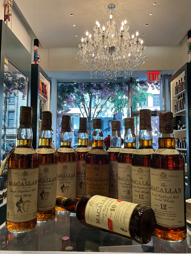 Macallan Vintage Connoisseur Collection 10 bottles