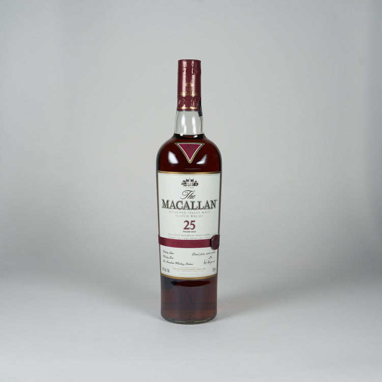 Macallan 25yo sherry red ribbon