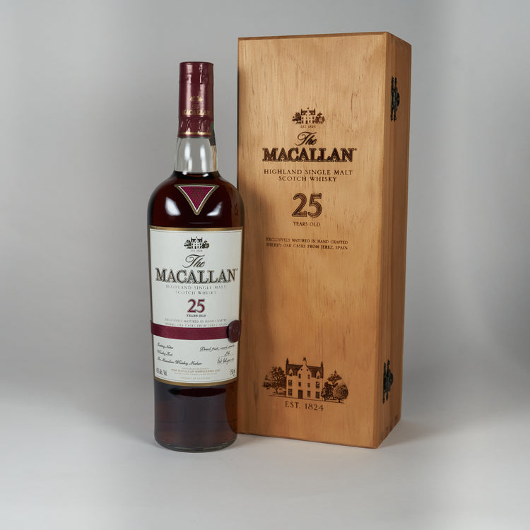 Macallan 25yo sherry red ribbon