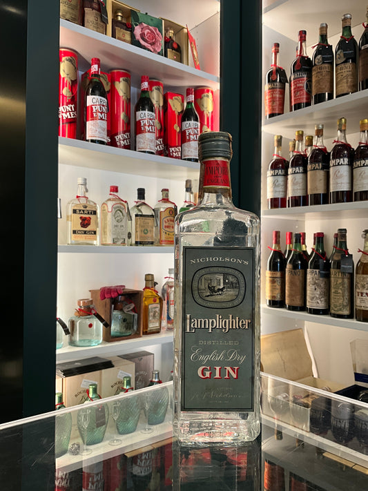Nicholson's Lamplighter Gin 1960s 750ml 47%abv