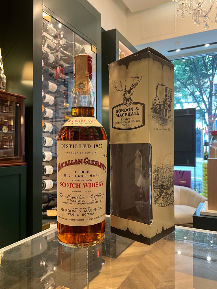 Macallan Glenlivet 1937 34yo Gordon Macphail Pinerolo Import 43%abv 75cl