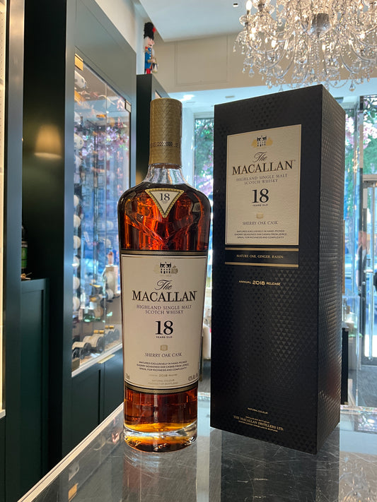 The Macallan 18yo 2018 Sherry Oak 750ml 43%abv