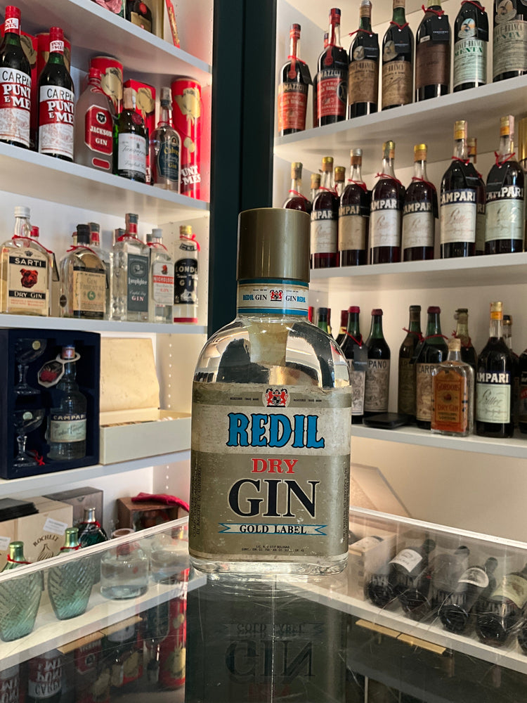 Redil Dry Gin Gold Label 1970s 75cl 45%abv