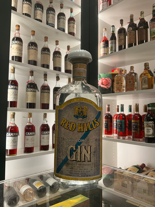 Red Hills Dry London Gin 1950s 75cl 45%abv