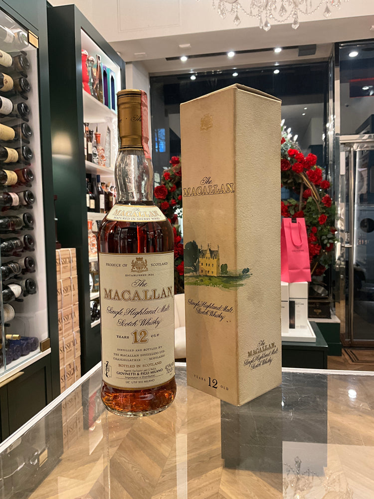 The Macallan 12yo 1980s 70cl 43%abv Giovinetti & Figli Milano
