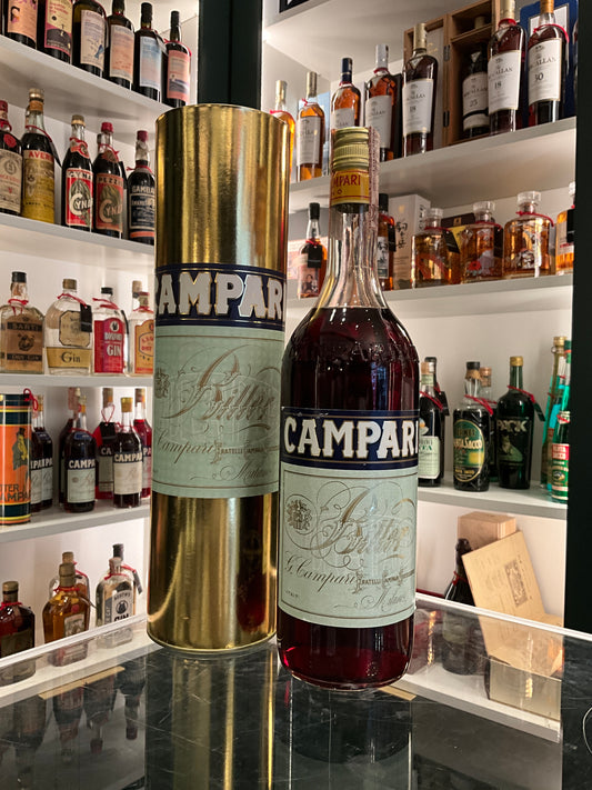Campari 1980s 100cl 25% Tube Gift Packaging