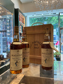 The Macallan 7yo 1980s Giovinetti & Figli Wooden Case 3 bottles selection 75cl 40%abv x 3