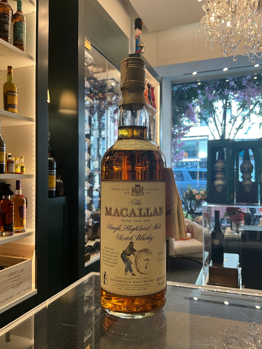 Macallan 7yo 1980s first release Giovinetti 75cl 40%abv