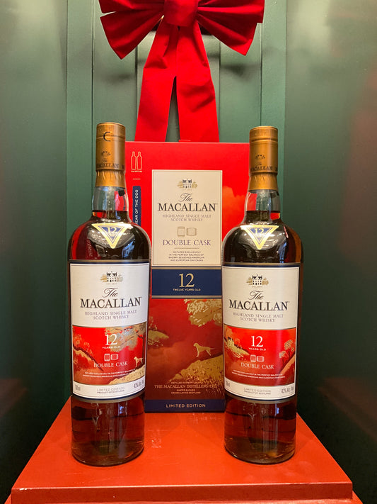 Macallan 12yo Year Of The Dog Double Cask set of 2 bottles